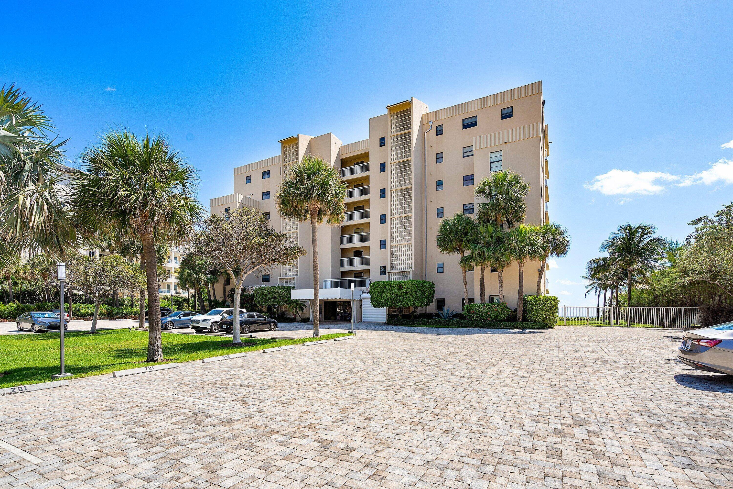 Expansive ocean views greet you upon entrance to this lovely oceanfront rental condo in Gulf Stream.