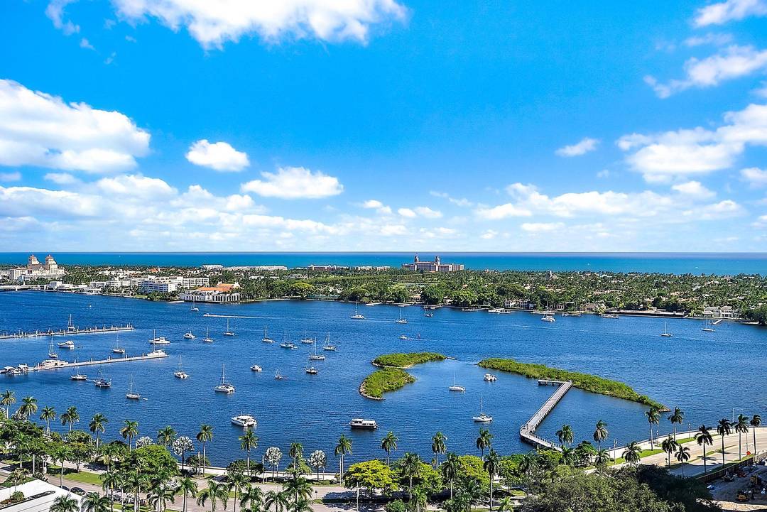 Breathtaking views high above downtown West Palm Beach.