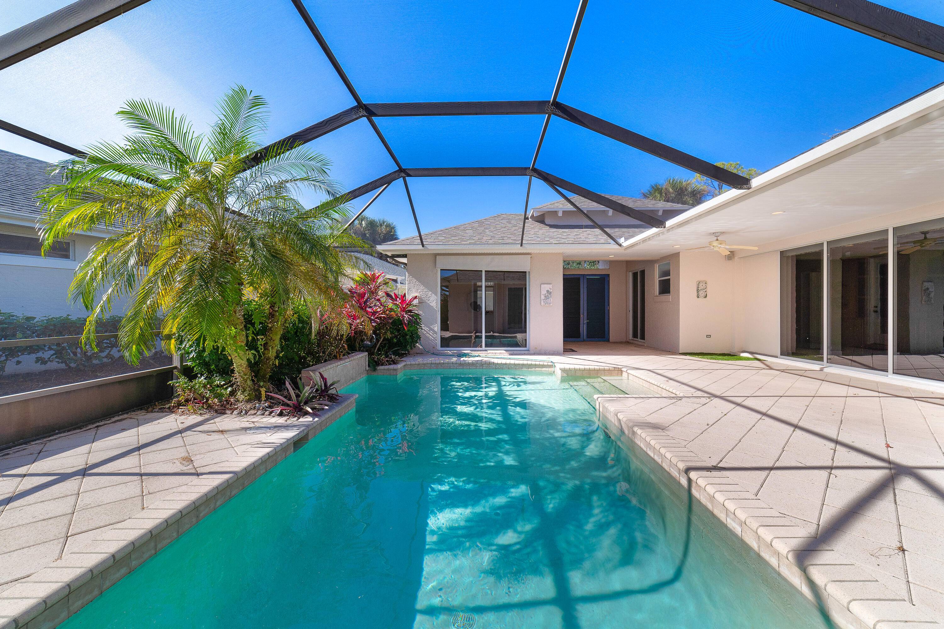 Nestled in prime location at the end of a serene cul de sac w stunning view of private golf course, this courtyard home is more than a residence it's your ...