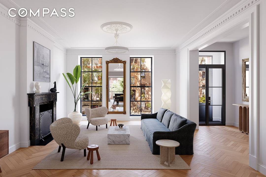 A contemporary behemoth hidden behind a stately, 19th century Greek Revival facade, 126 Pacific Street presents the pinnacle of Brooklyn townhouse living.