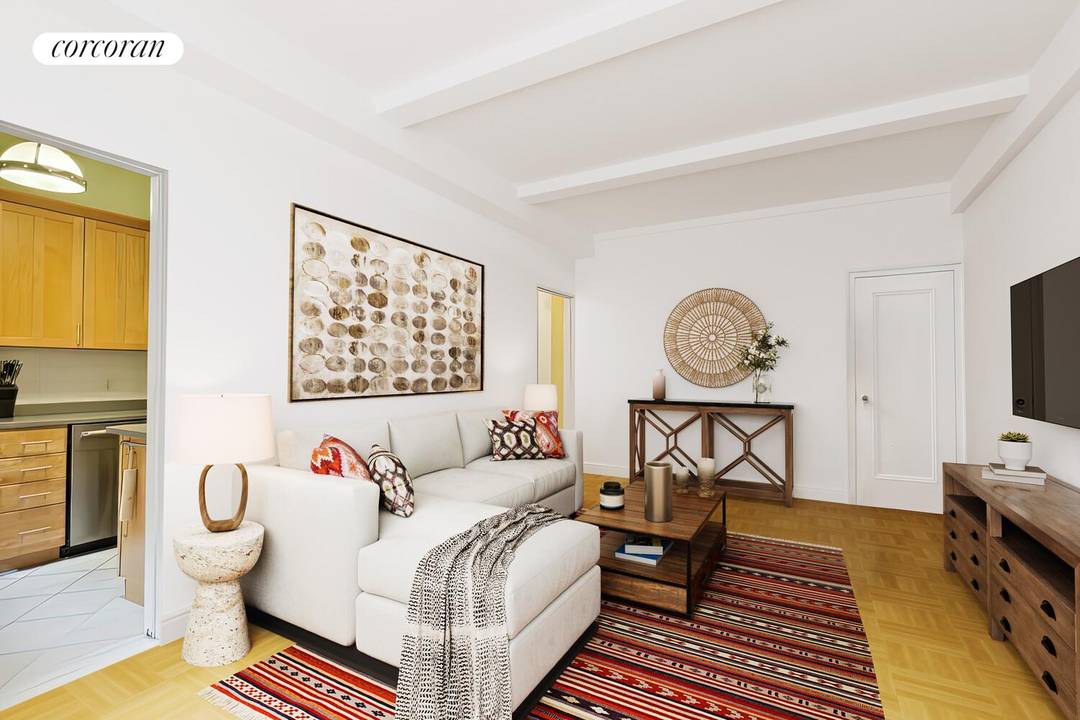 Located in the heart of Greenwich Village, on coveted Fifth Avenue and 10th Street, this beautiful renovated pre war one bedroom exudes character and charm.