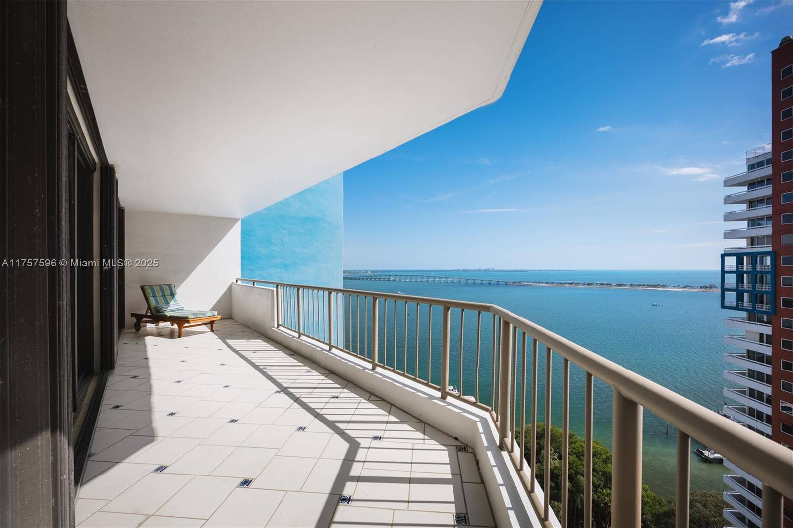 Enjoy beautiful Biscayne Bay views from this warm and welcoming 2 Bed 2 Bath plus den office, with split floor plan.