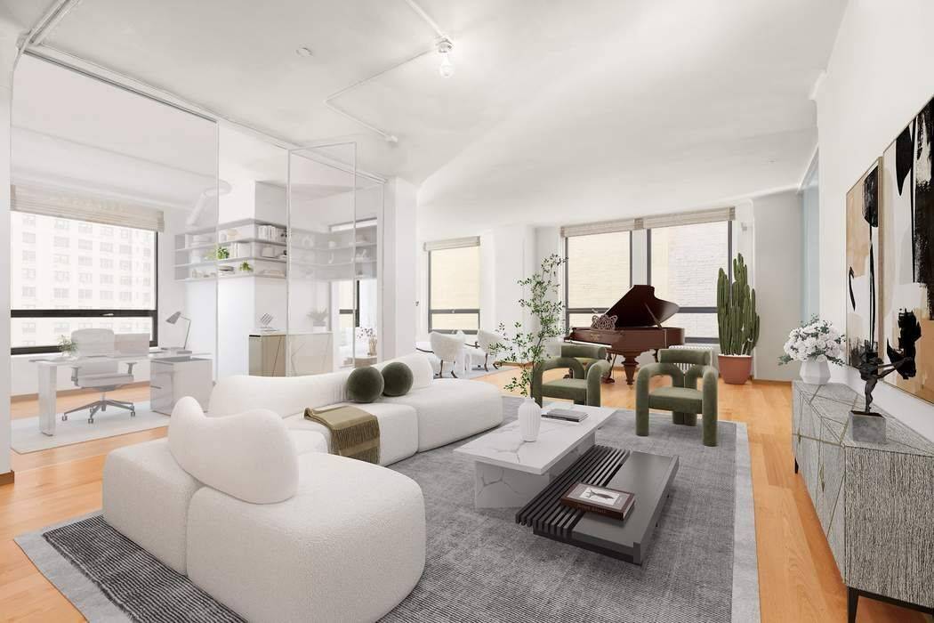 Step into a piece of art history at 50 Pine Street, Apartment 10 a full floor loft condominium nestled on a tranquil street in Manhattan s historic Financial District.