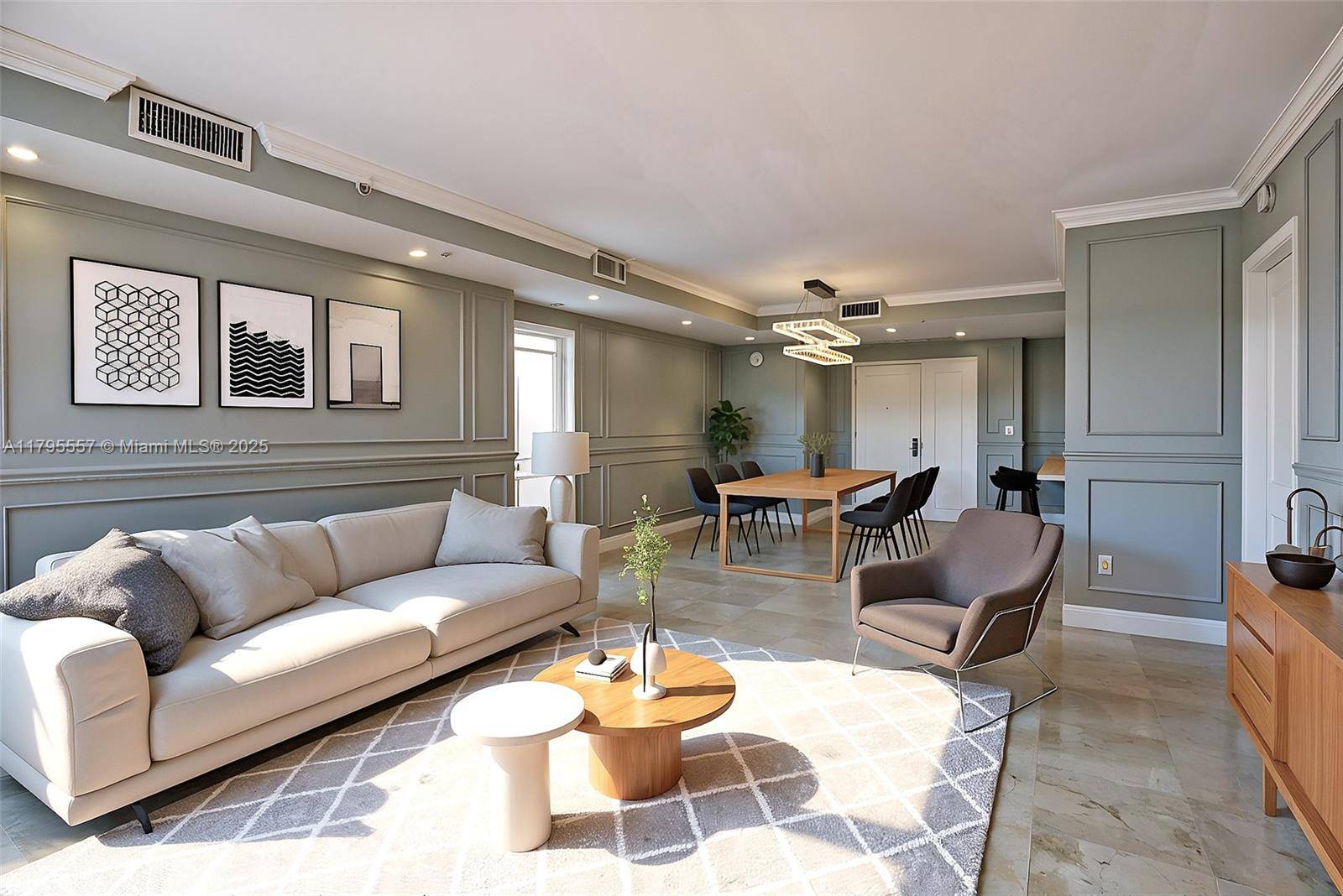 Located in the prestigious Ritz Carlton Residences in Coconut Grove, this beautifully renovated corner residence offers refined living in a prime location.