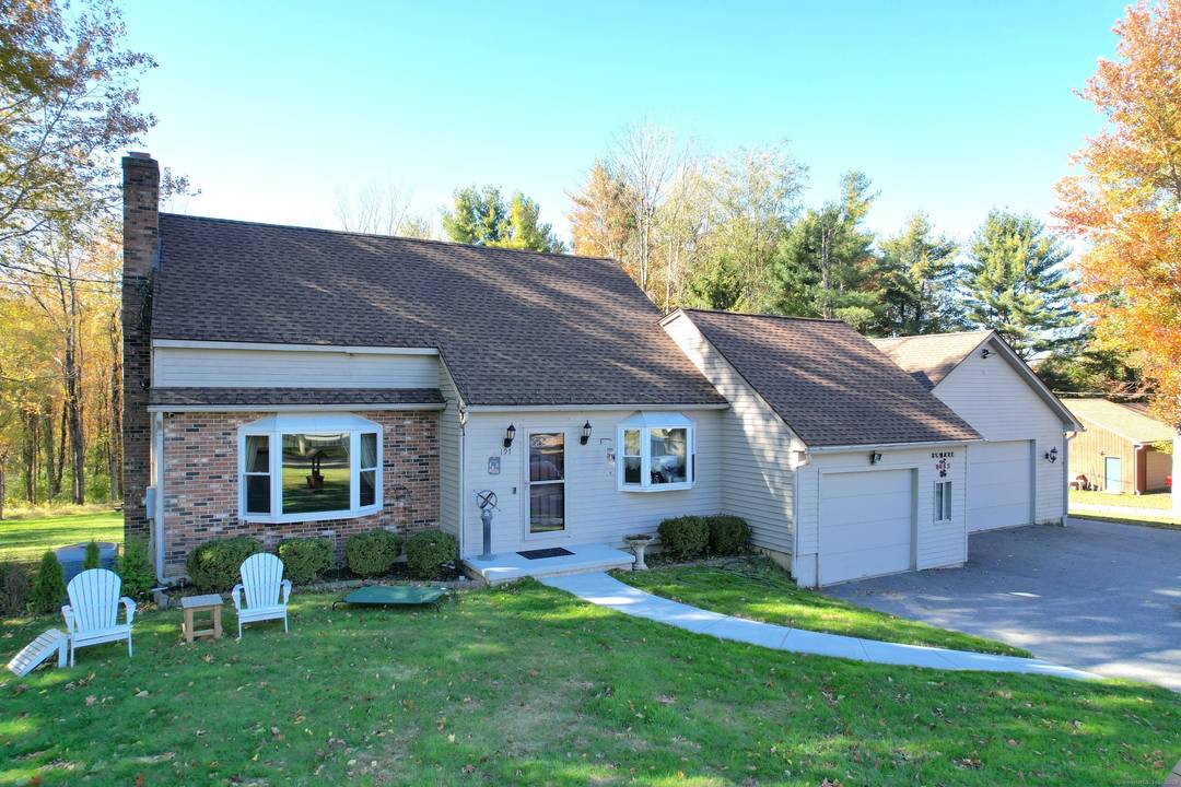 Discover the charm of this spacious contemporary Cape, set on a peaceful one acre lot in a desirable rural neighborhood.