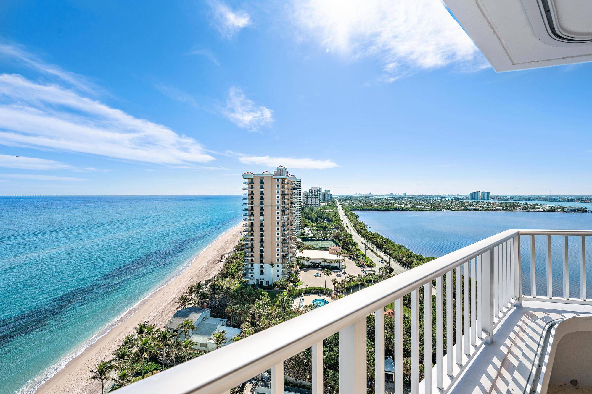 3 Bedroom with 4 Baths Den Oceanfront Residence Directly on the Sand with PANORAMIC Ocean Intracoastal Views !