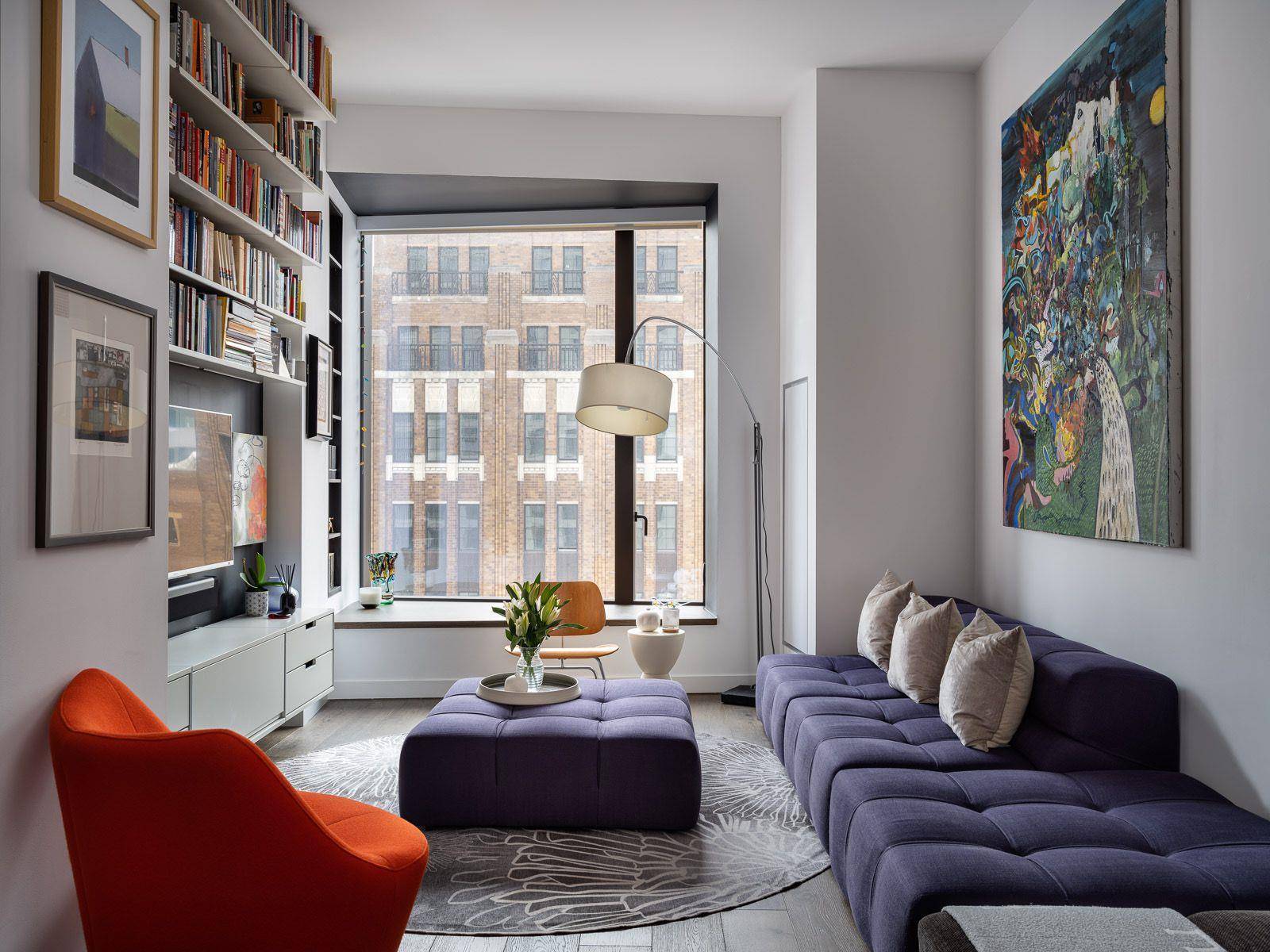 Residence 15B features deep rich tones that are reminiscent of Brooklyn's industrial warehouses.