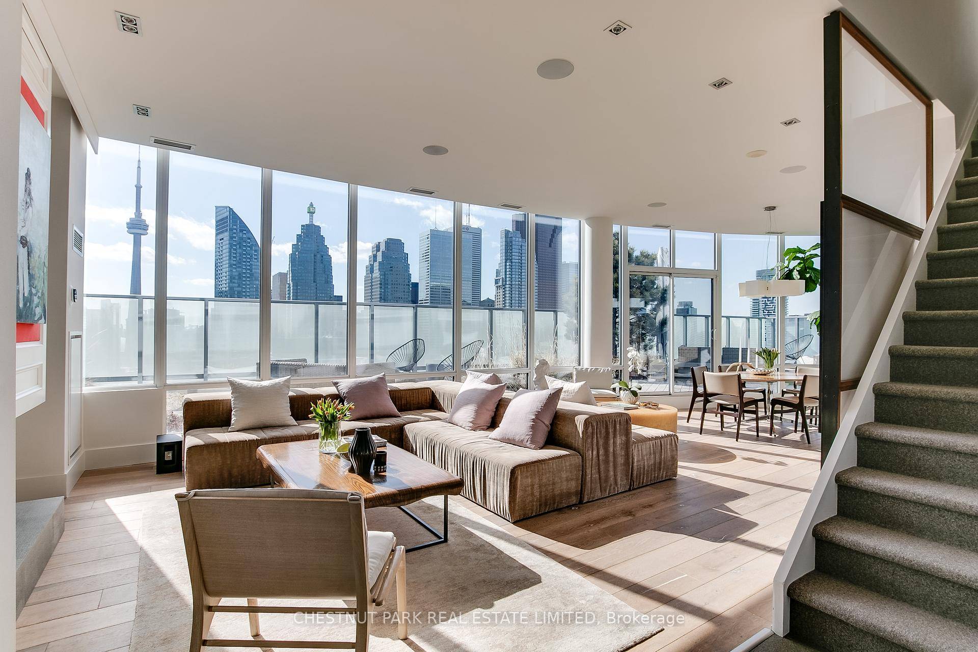 Absolutely stunning, one of a kind two level penthouse suite in the St.