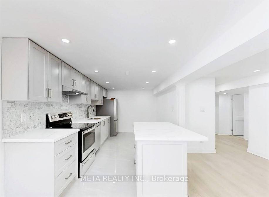 Brand New Renovated Huge Kitchen With Big Island Walk Up Separate Entrance Own Separate Laundry Pot Lights Be the first to live in this modern basement with Stylish Kitchen with ...