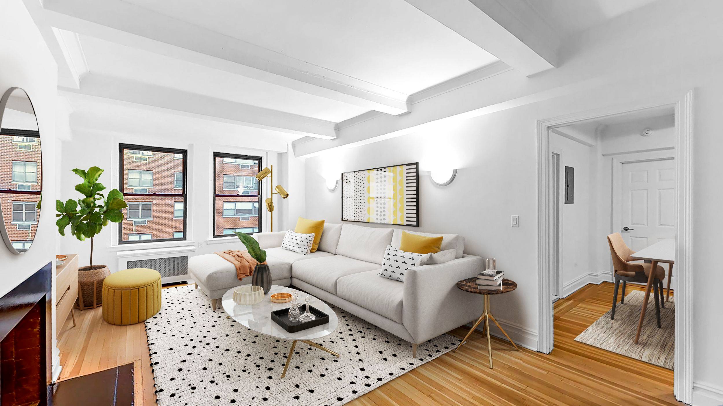 Spacious and sunny southern facing one bedroom.