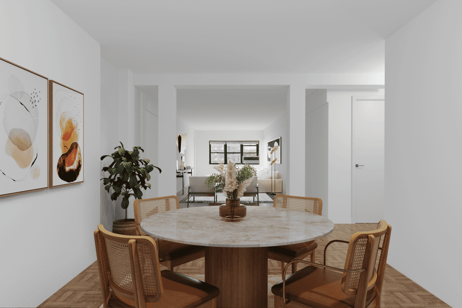 Spacious, and gracious, this enormous one bedroom apartment is a blank canvas for your creative vision.