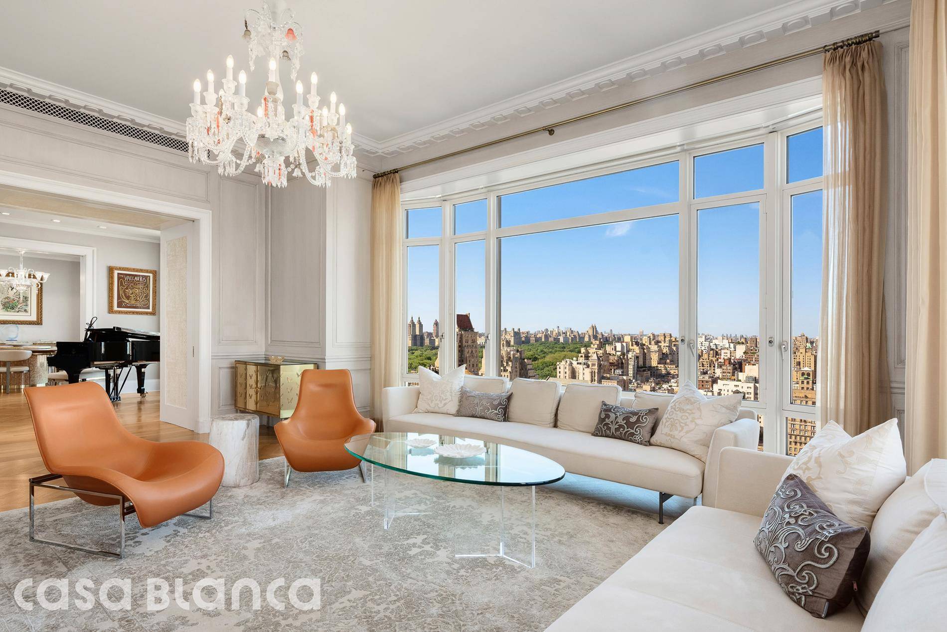 This exquisitely renovated simplex residence dramatically spans over 4600 sq.