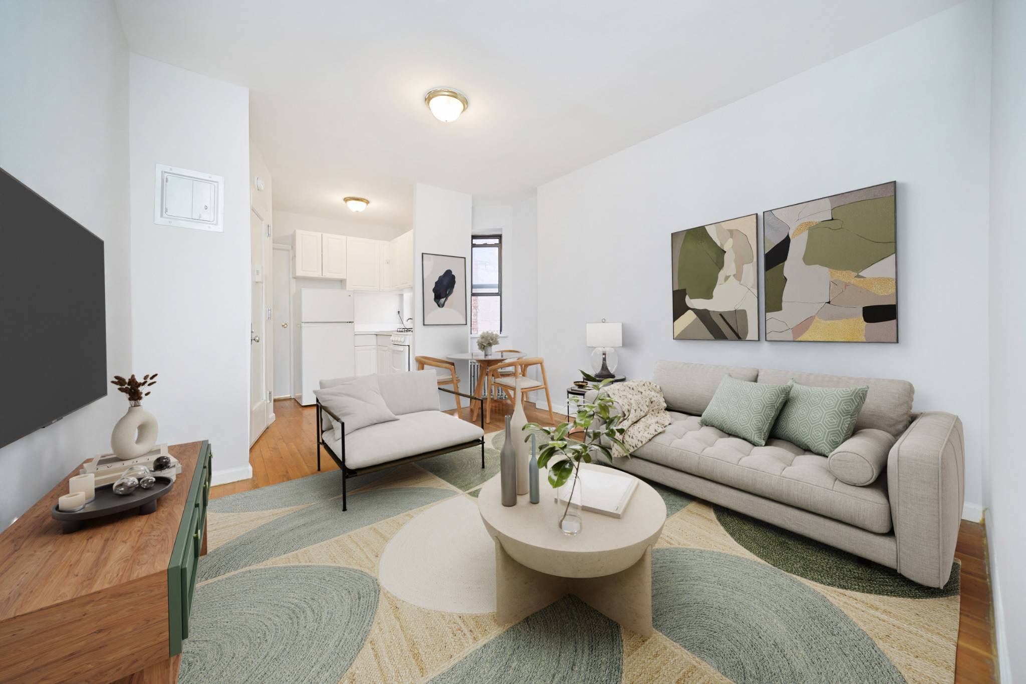 APARTMENT FEATURESWasher DryerStainless Steel AppliancesQueen Sized BedroomBright amp ; SunnyHardwood FloorsWhite Kitchen CabinetsBUILDING FEATURESPets allowedLive In SuperLaundromat next door to building.