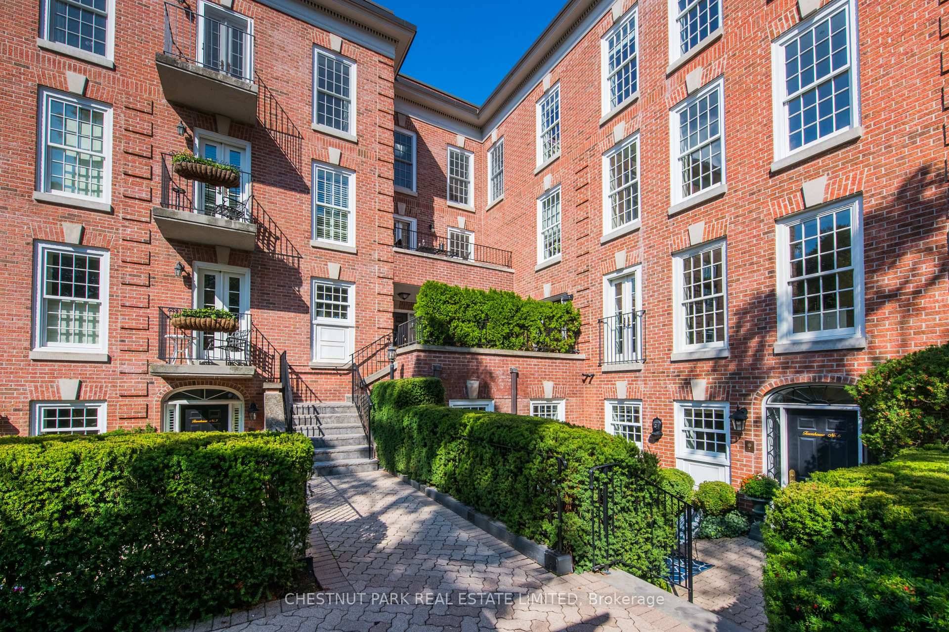 Stunning South Rosedale Georgian Townhouse tucked within a lush, park like enclave of only 10 residences.