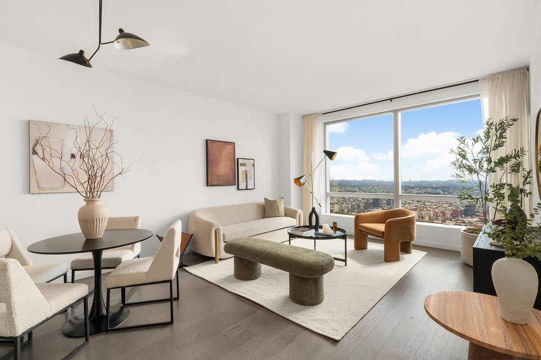 A South Facing 1 Bedroom in the Sky On the 59th floor of Brooklyn Point 1 City Point, this exquisite residence by Katherine Newman Design pairs crisp modern finishes with ...