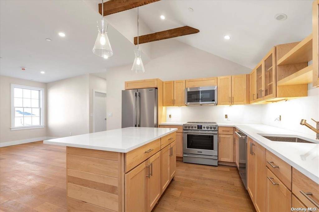 Bright and airy, all newly gut renovated luxury apartment in 5 unit historic Snouders building in downtown Oyster Bay.