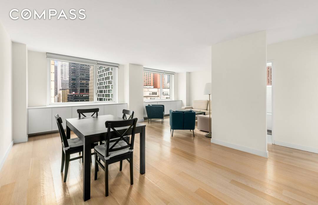 The unit 19K spans 1040 square feet giving homeowners a generously proportioned two bedroom convertible to 3 bedroom, two bathroom home situated in the heart of Manhattan s Hell s ...