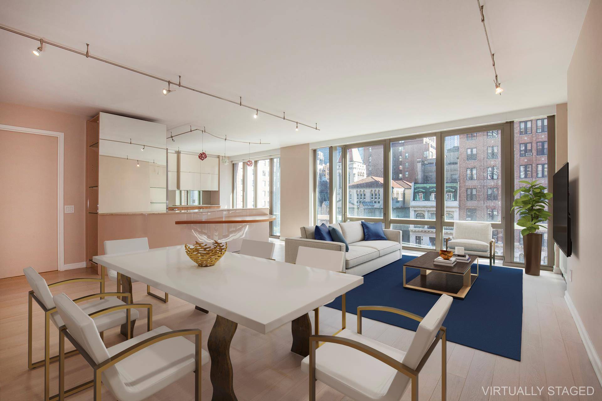 When the Elevator stops, The Elevator doors open into your Full Floor 2 Bed 2 Bath Stunner.