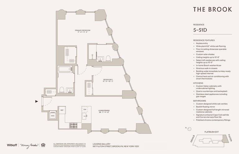 Reach out today to schedule a tourImmediate Occupancy AvailableBe one of the first to preview The Brook, Downtown Brooklyn's newest architectural masterpiece.