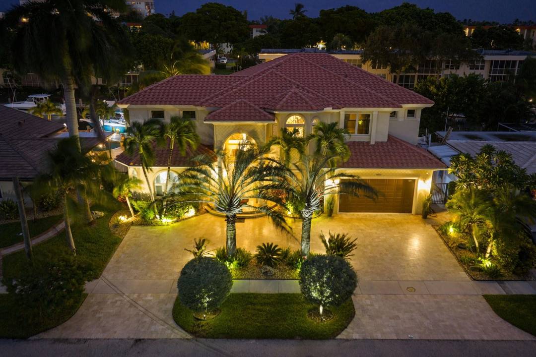 Exquisite Custom Intracoastal Estate in Lighthouse Point.