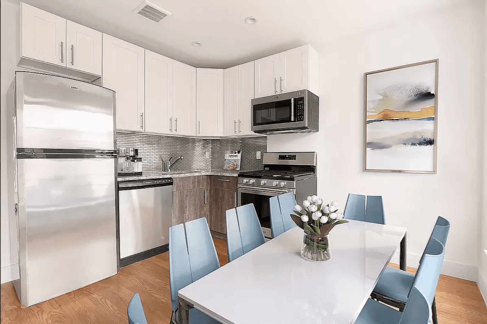 Step into this fully renovated 2 bedroom, 2 bathroom apartment, thoughtfully designed to offer a separate office area, contemporary amenities, and tasteful finishes at every turn.