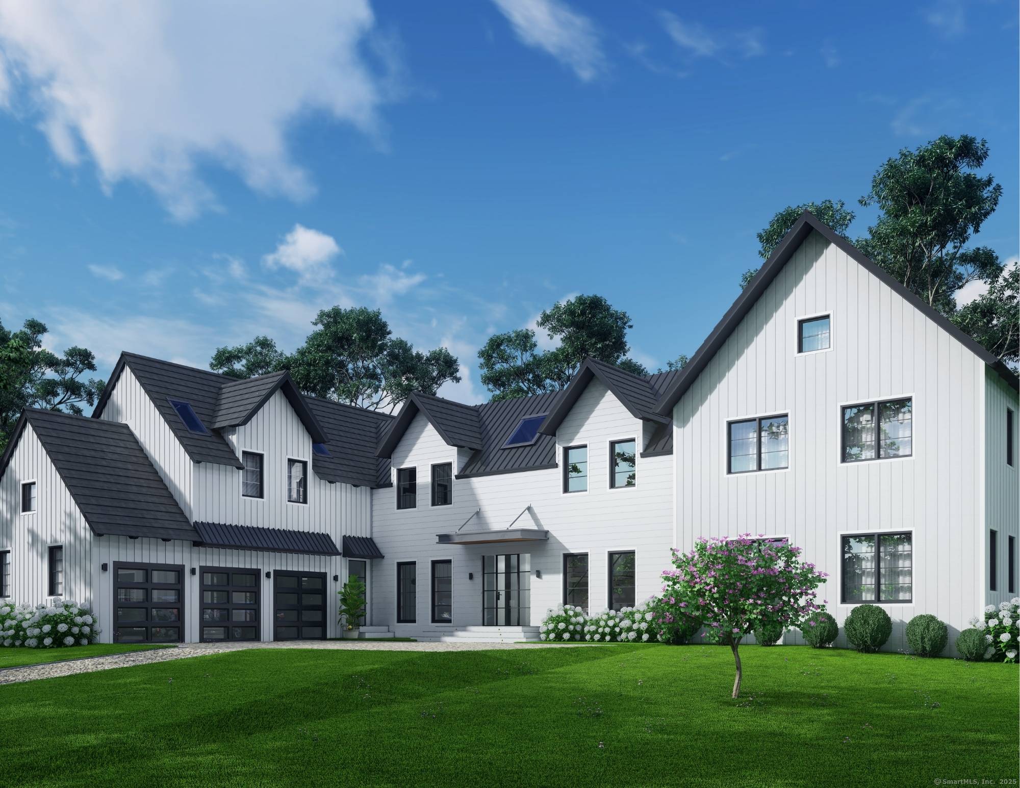 Welcome to 11 Wake Robin Road Located in the sought after Greens Farms area of Westport, this dramatic new construction sits on a quiet, desirable cul de sac.