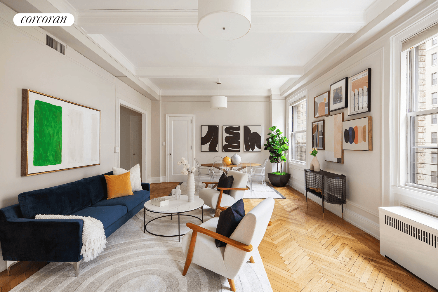 Now available for sale is one of the rarest classic apartment floor plans in New York City an Edwardian 5 that has been appropriated and transformed into a highly functional ...