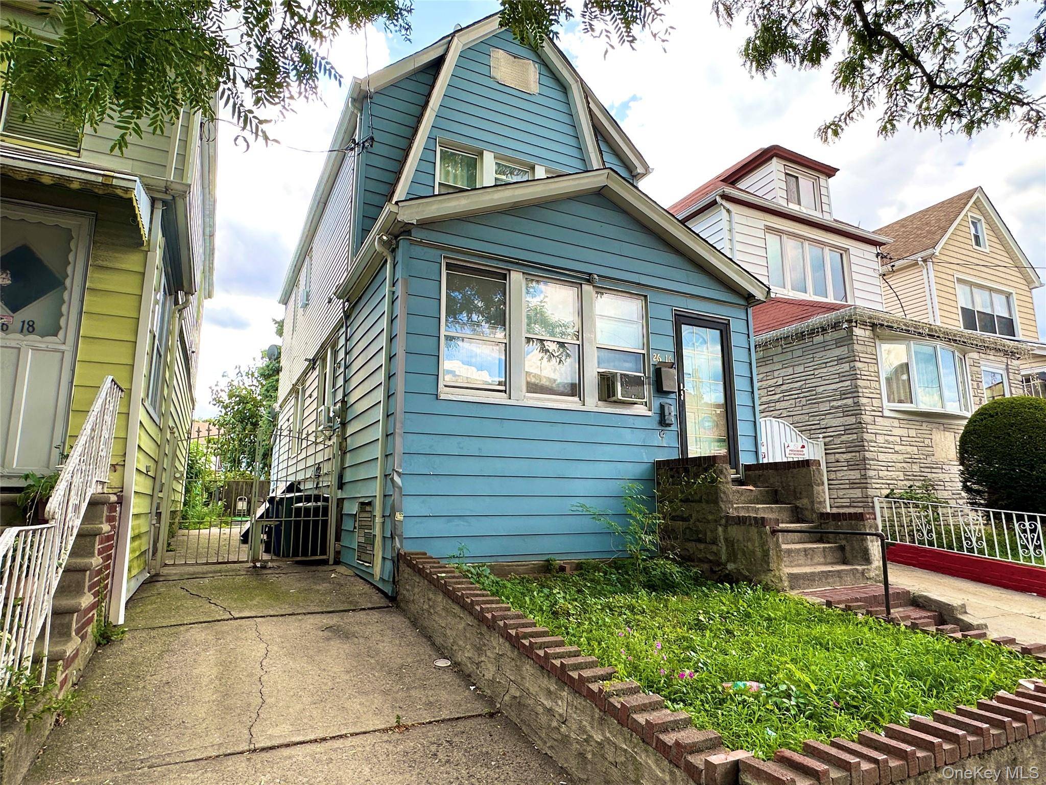 Investor special. Fully detached single family home with private driveway located in the heart of East Elmhurst.