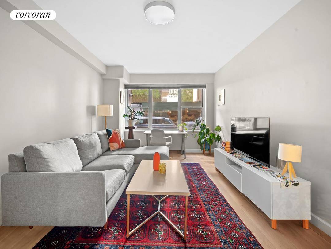 This gut renovated first floor one bedroom apartment overlooks beautiful 85th street.
