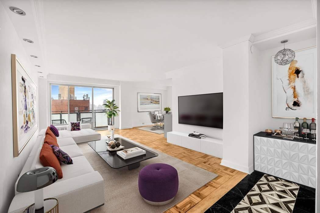 High Floor Expansive Space Stunning Views Split Bedrooms Balcony Abundant Closets East amp ; South Exposures Open Kitchen Move right into this sun drenched, high floor home featuring sweeping south ...