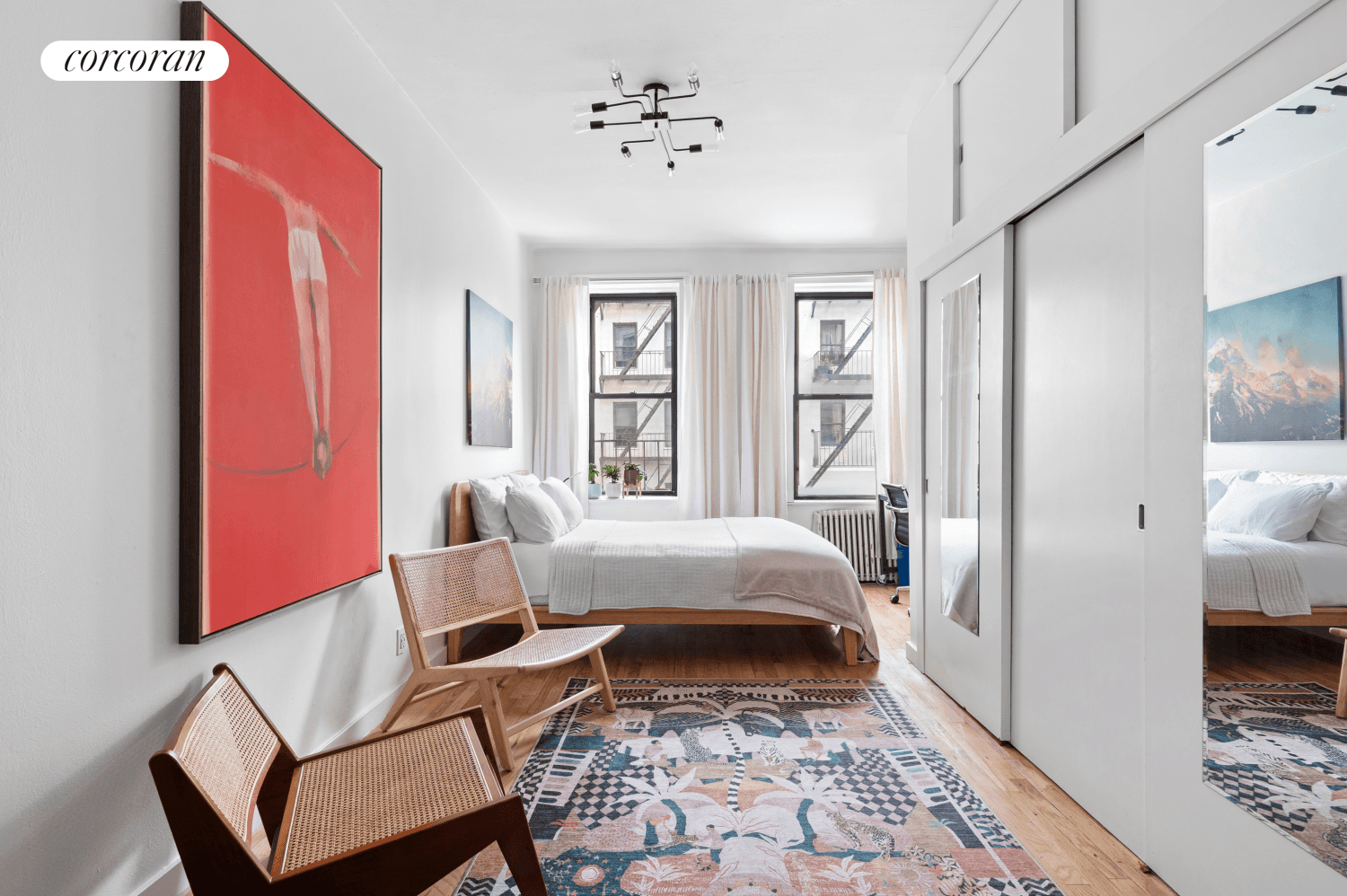Nestled just two flights up in a prime East Village location, this sun filled, thoughtfully renovated studio blends contemporary design with urban serenity.