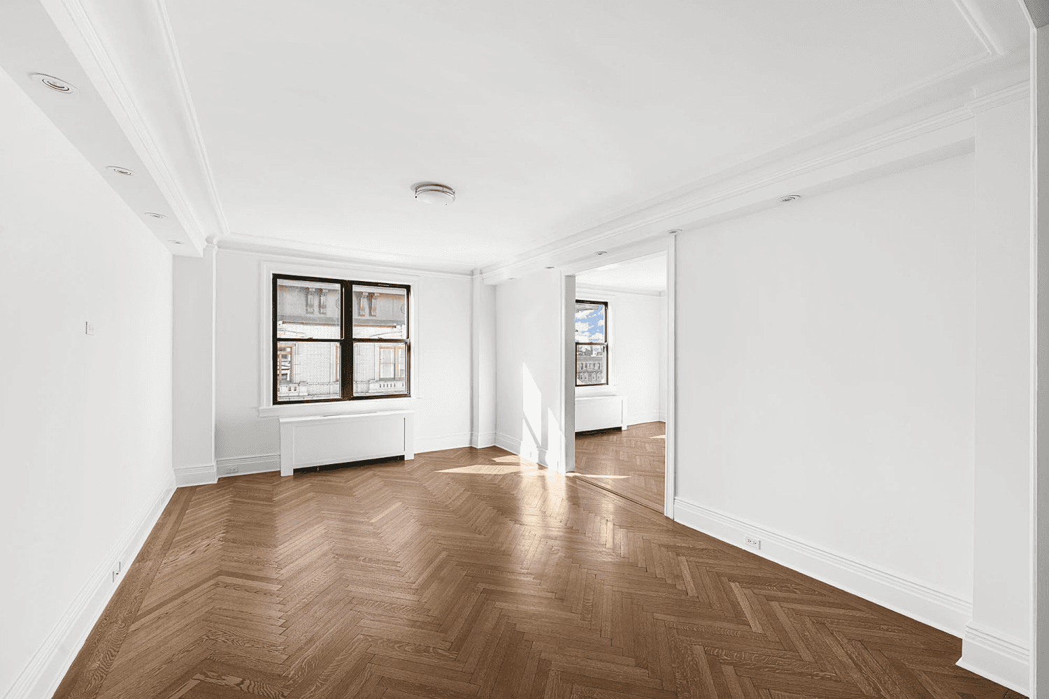 Elegant and spacious four bedroom, three bathroom, condominium perched on the SE corner on the top floor of a luxurious pre war building at 905 West End Avenue.