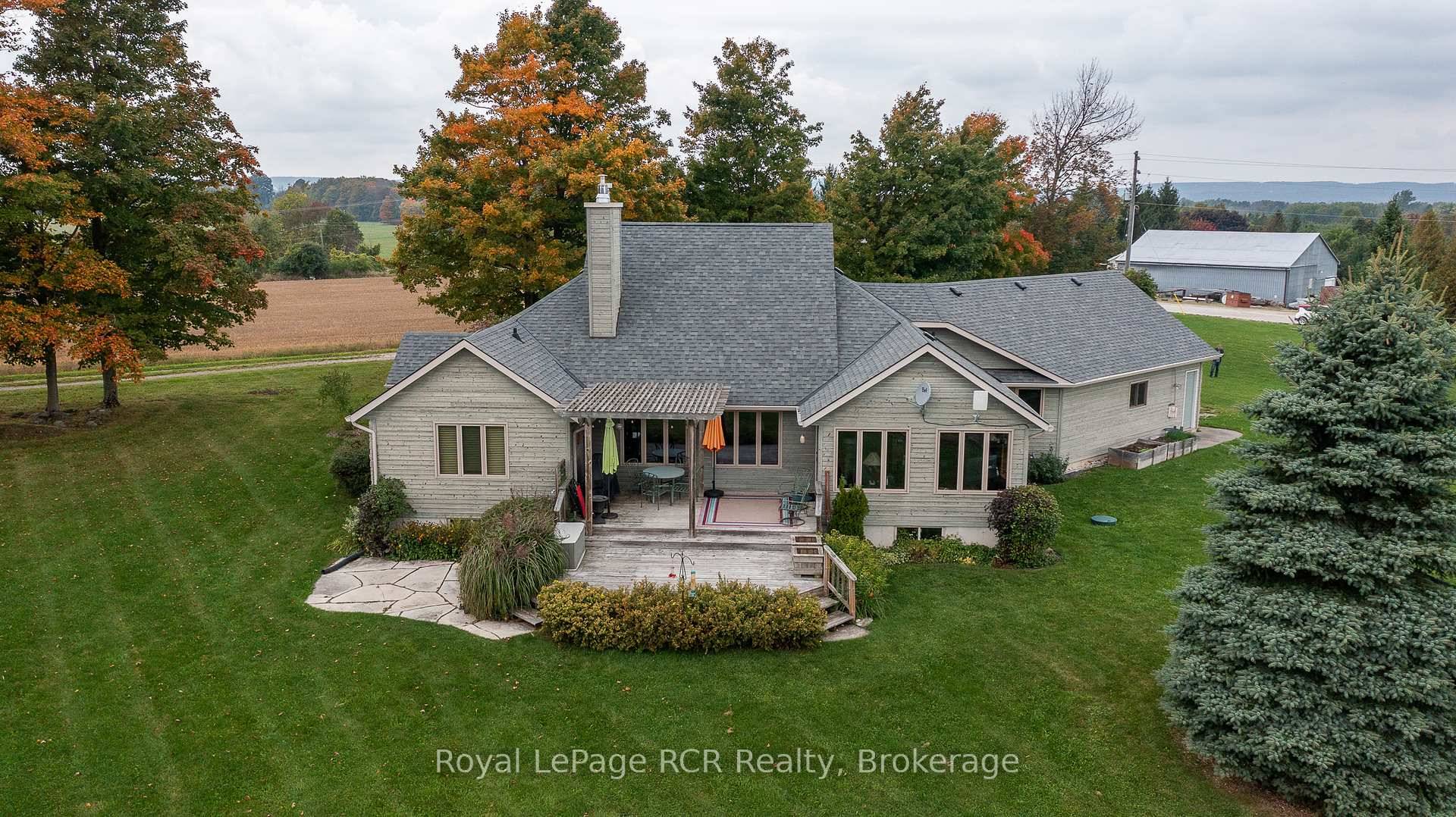 2200 square foot bungalow on 73 acres with commanding countryside views.
