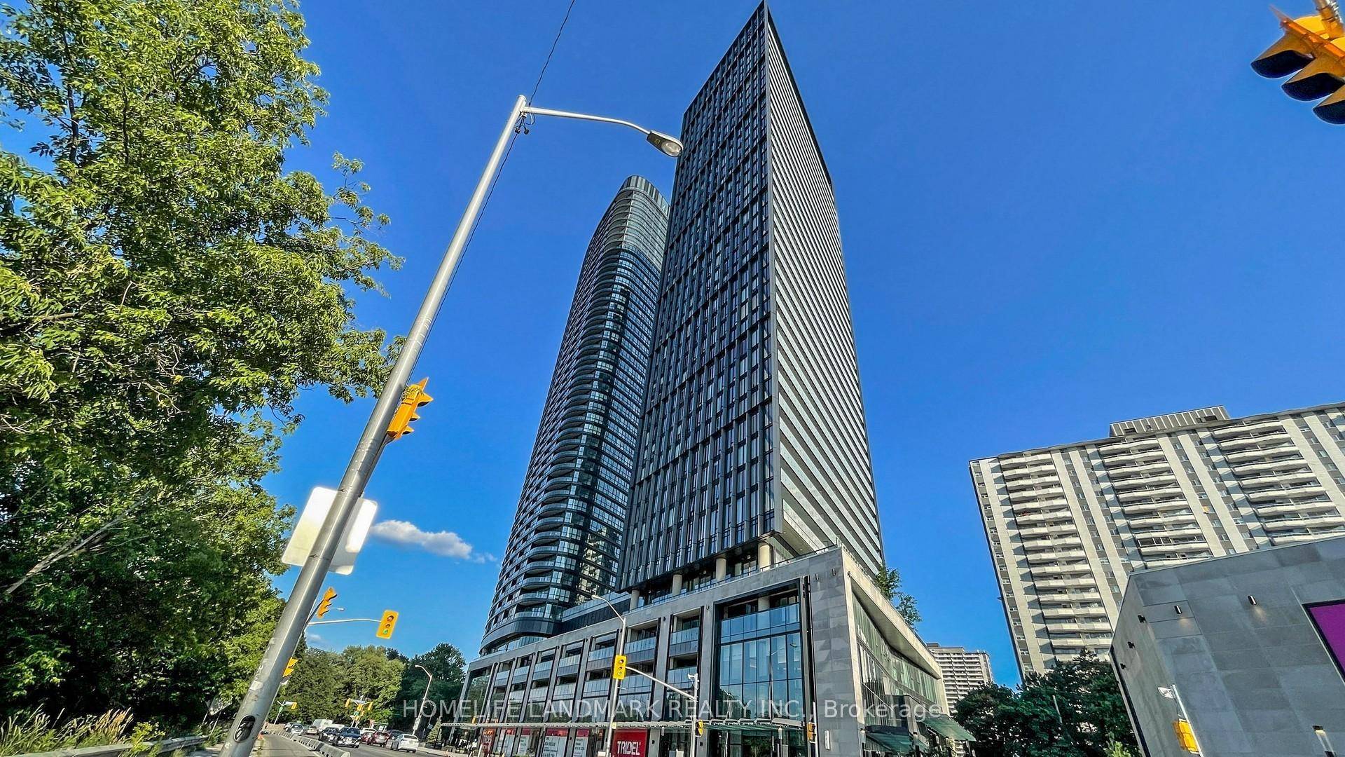 Tridel Built Via Bloor, Beautiful Corner Unit On High Floor With 1 Bedroom Den amp ; 1 Bathroom, Bright And Spacious Layout With Large Picture Windows, Open Balcony With Panoramic ...