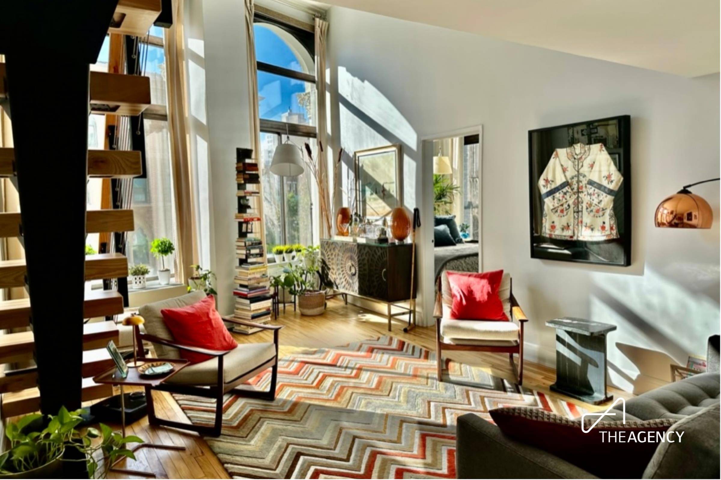 NO BOARD APPROVAL. If a sunny, elegant and fresh downtown loft is your heart's desire, look no further.