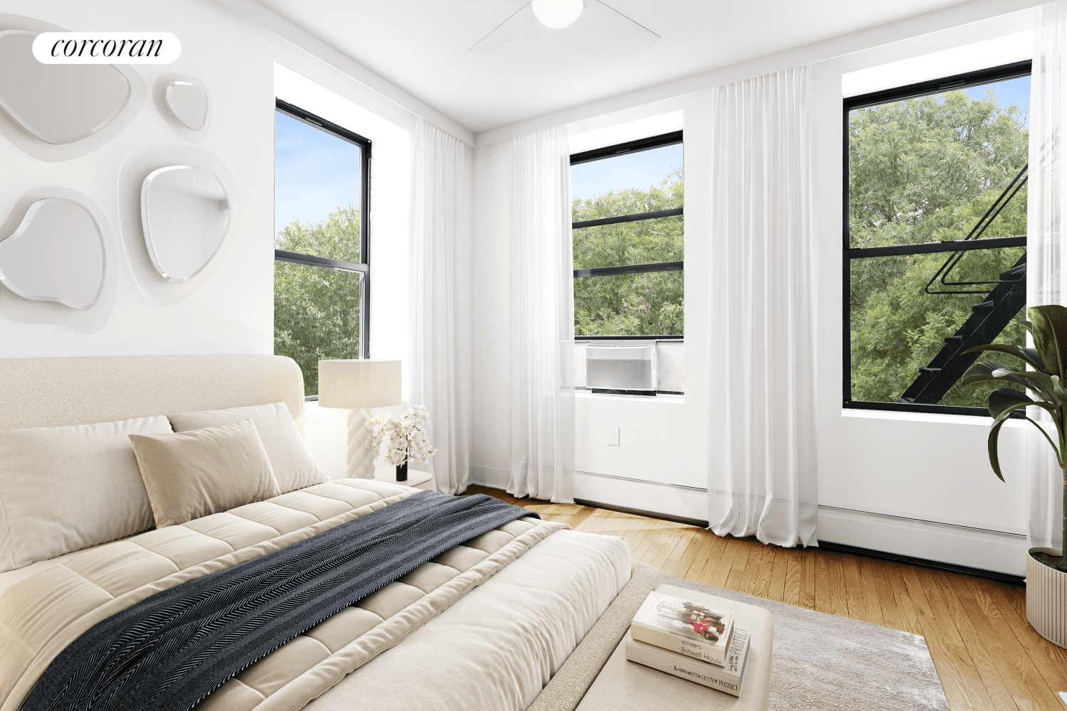 Sun Flooded Corner Unit Open Park Views Low Common Charges Welcome to this stunning corner unit in the beautifully renovated 305 West 150th Street, a seven story prewar elevator building ...