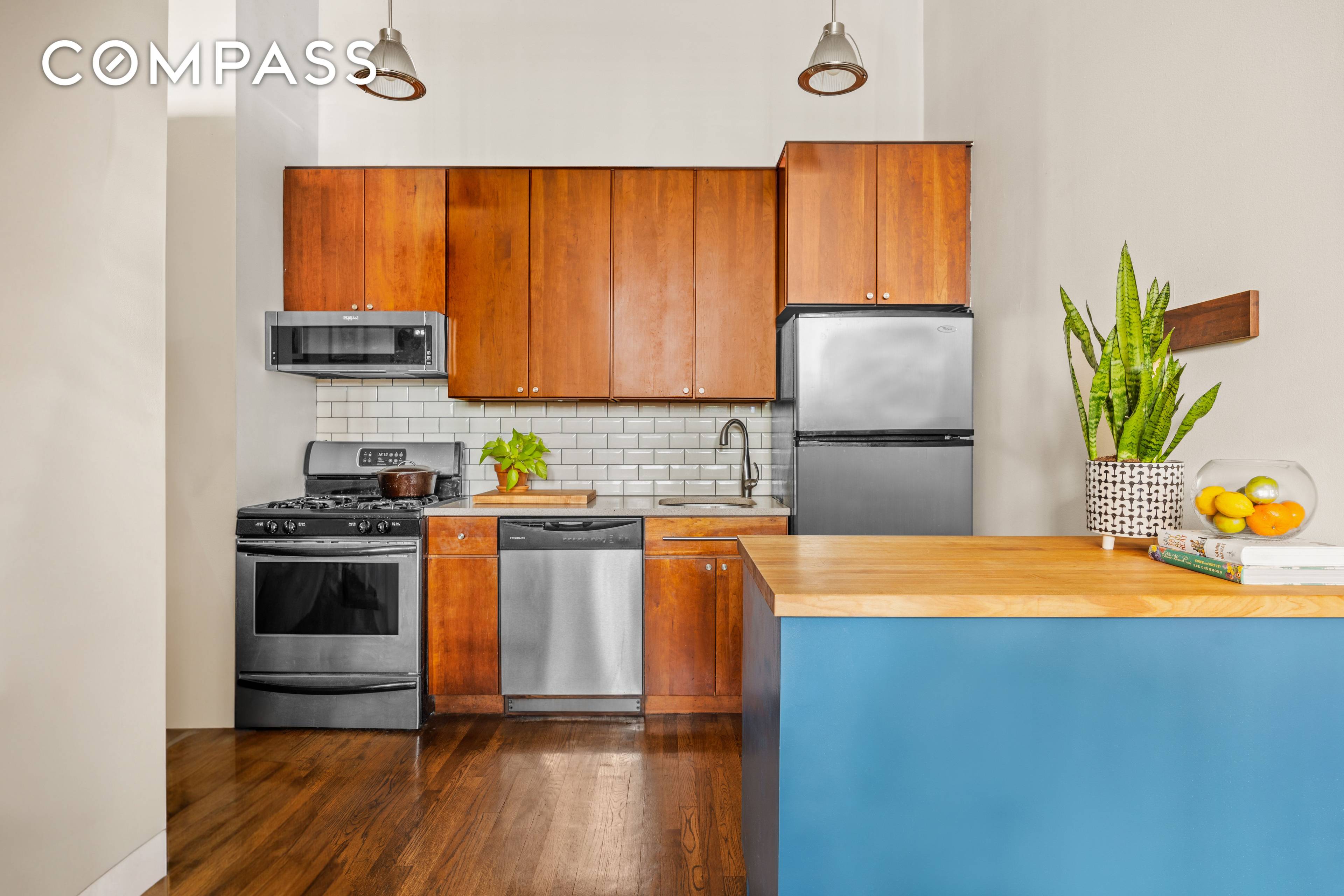 Welcome to this spacious 1 bedroom featuring high ceilings, a working wood burning fireplace, and a separate lofted space.
