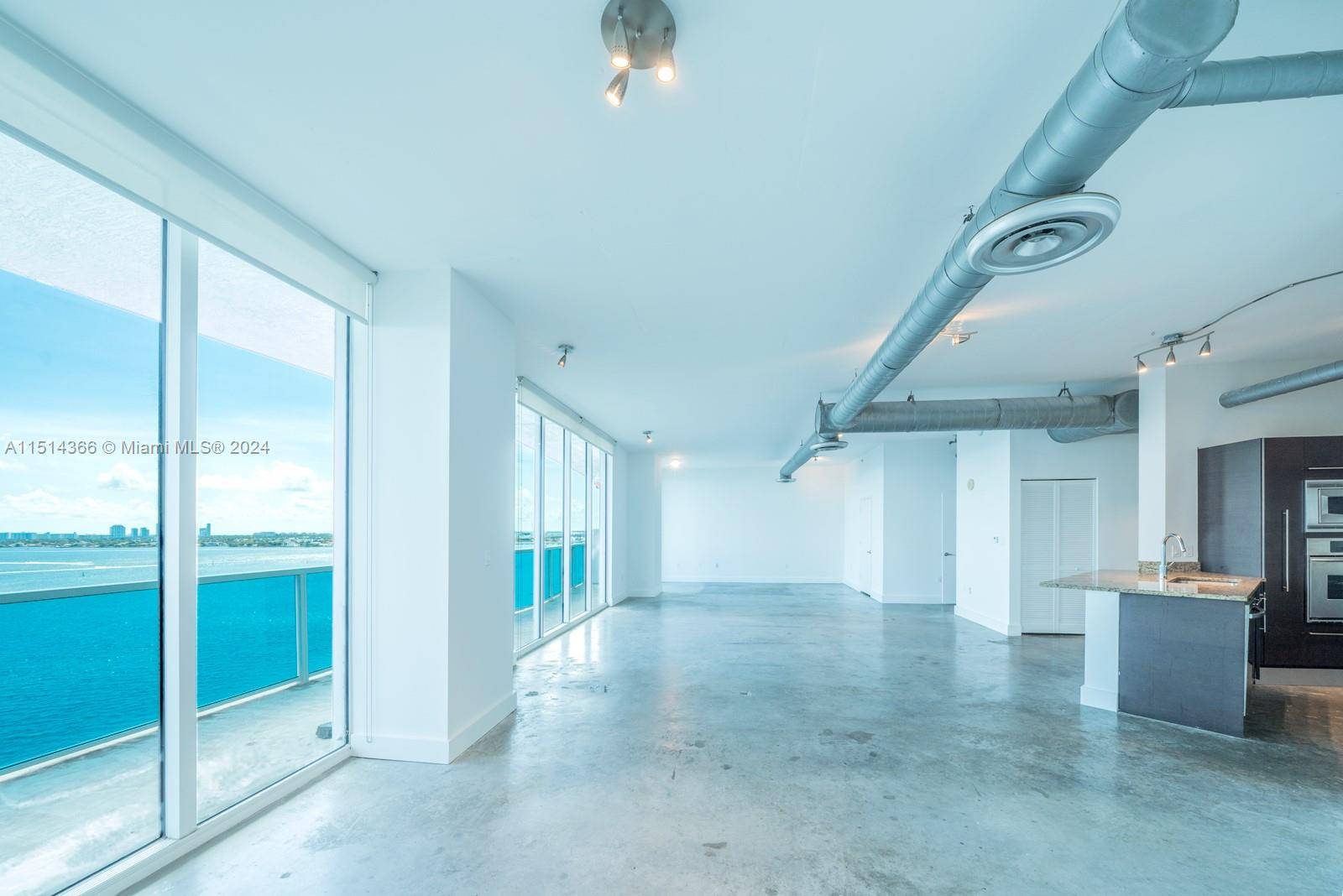 True Loft Apartment at Star Lofts in Edgewater Miami with direct bay views.