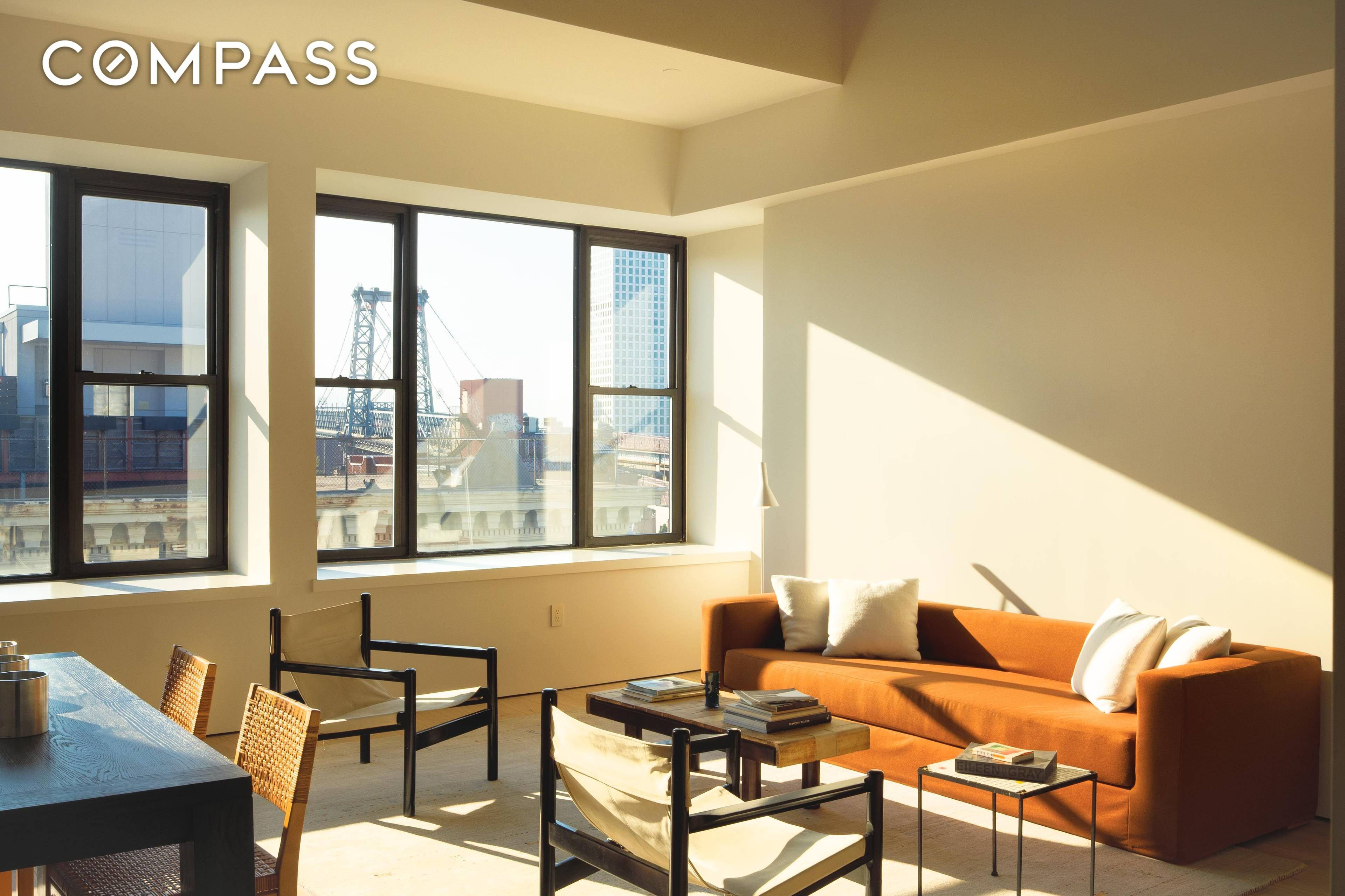 Welcome to your sun drenched, newly renovated, spacious loft three bedroom, two bath home with soaring 12 foot high ceilings, and sunset city river views over Manhattan.