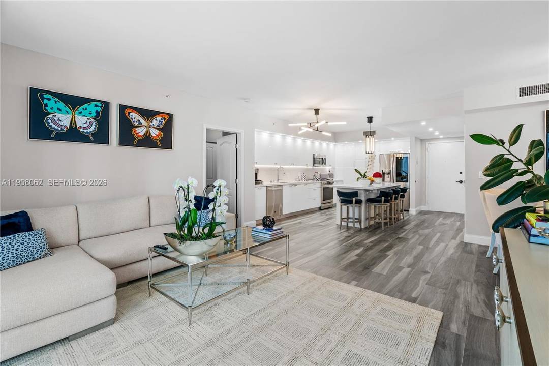 Spacious unit offering a recently renovated kitchen with new appliances and a large balcony showcasing desirable east views.