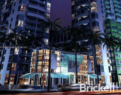 Beautifully condo at The Plaza in Brickell complete remodeled with tile floor, washer and dryer.