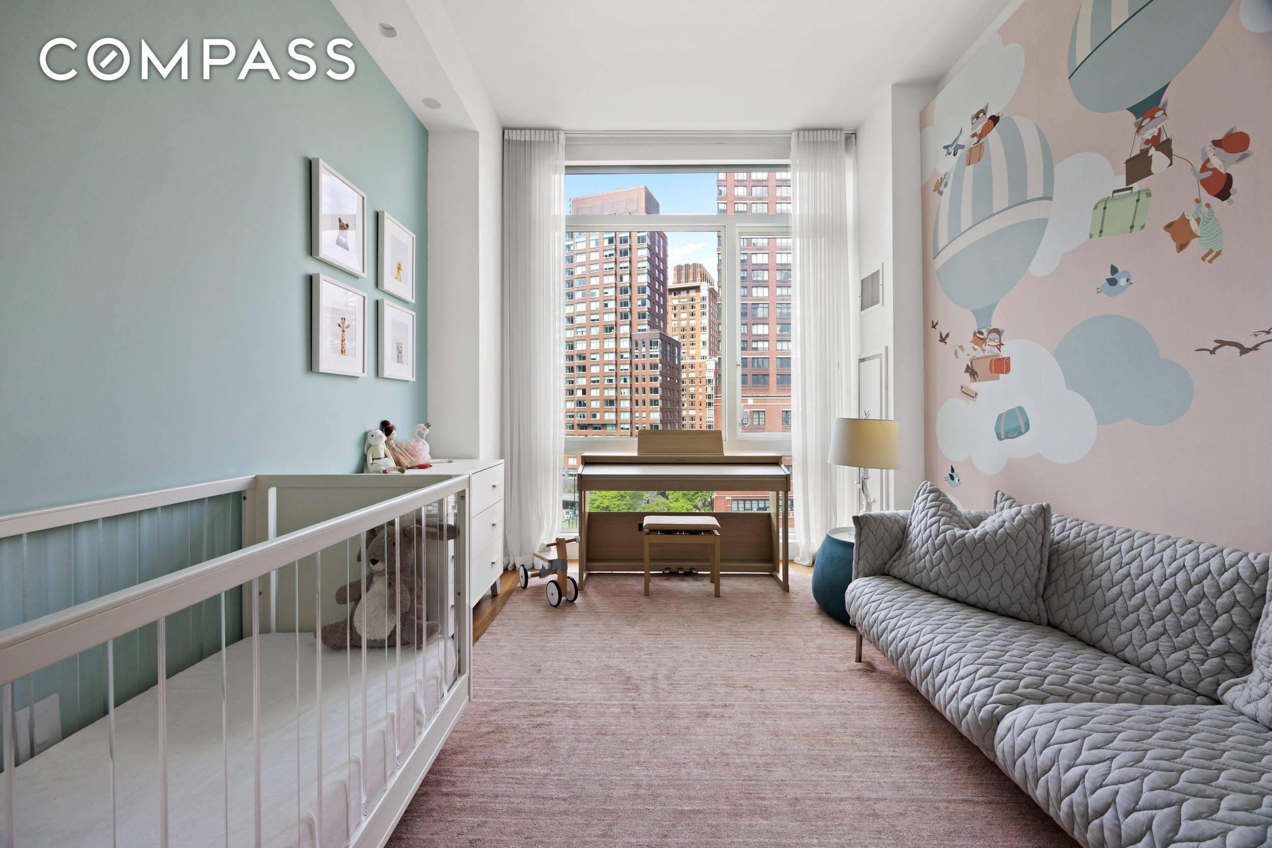 This 2, 800 square foot corner residence at 200 Chambers Street is a meticulously designed home that harmoniously balances scale, light, and texture.