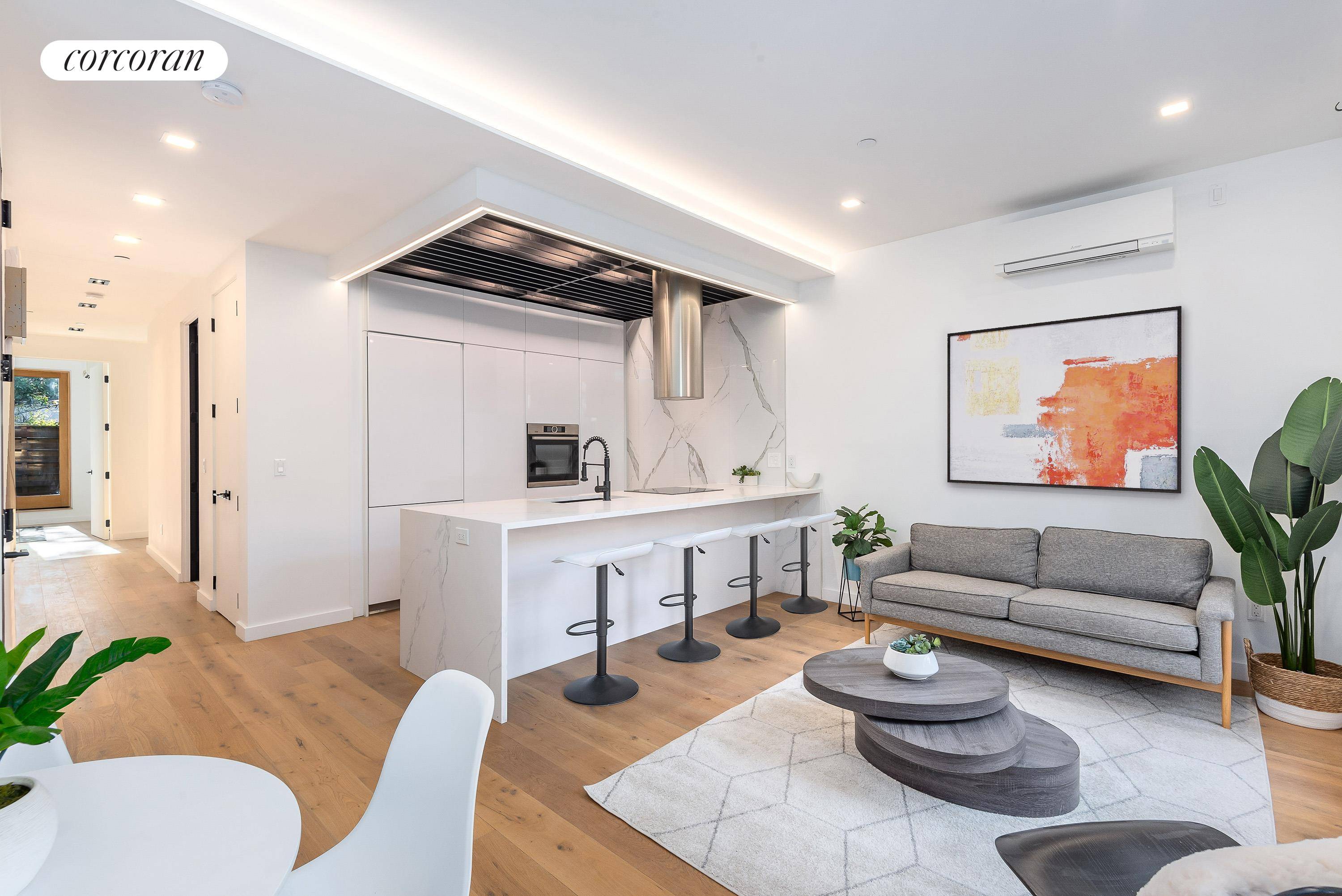 714 Jefferson Ave is a brand new 7 unit boutique condo building on a quiet tree lined block in Bed Stuy.