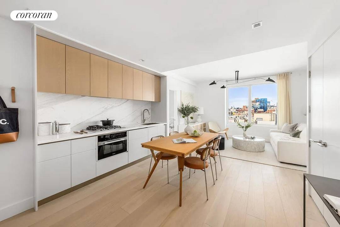 Introducing Residence 10D at 208 Delancey Street, an 801 square foot, 2 bedroom, 2 bathroom condominium in a contemporary, architect designed building at the nexus of the Lower East Side.