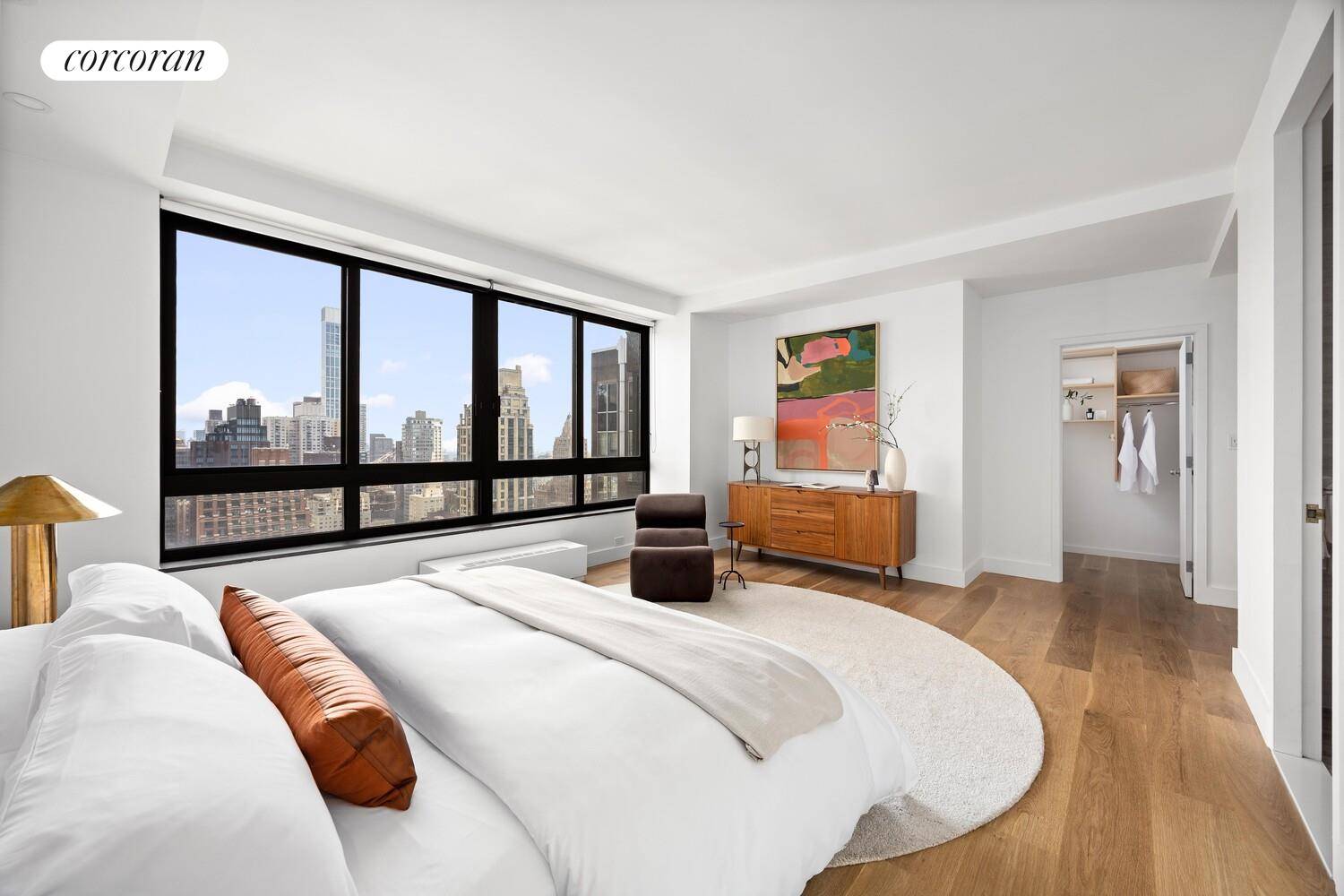 Brand new renovation just completed in apartment 33AB a rarely available, high floor, corner apartment boasting a 65' foot long expanse of spectacular East River views at 100 United Nations ...