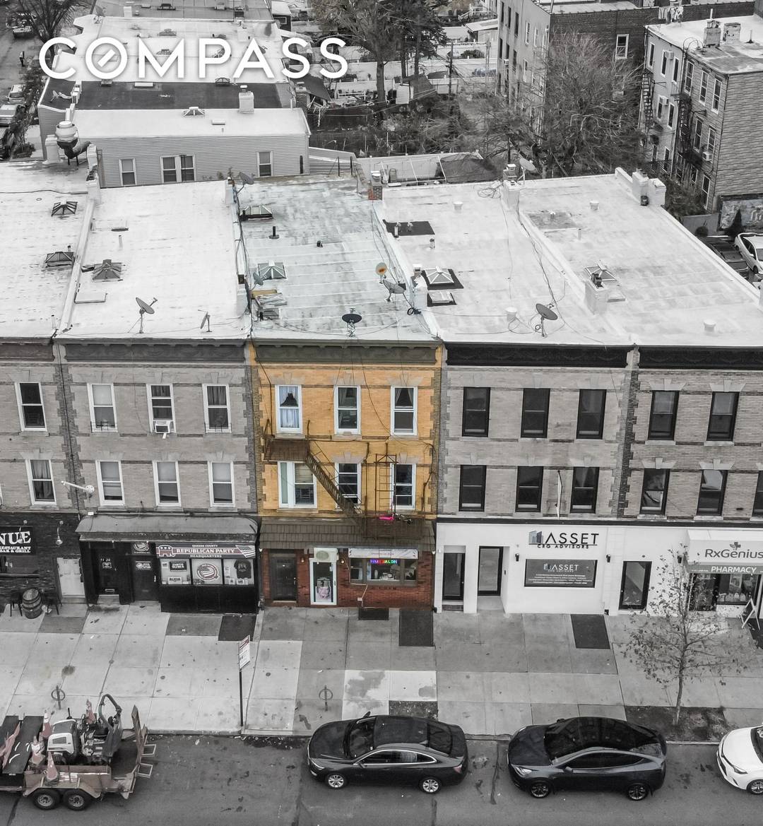 Fantastic investment prospect this mixed use property, located at the border of Ridgewood and Glendale, features two 3 Bedroom residential units and a commercial space, offering a 5 cap rate.