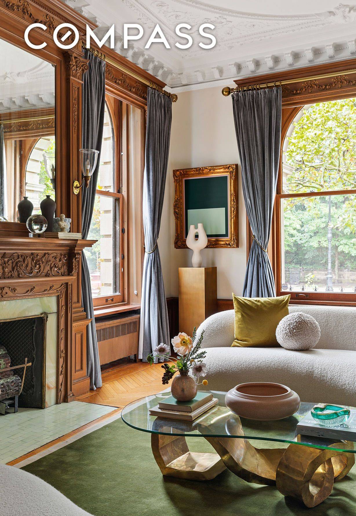 Rarely if ever does a corner located Neo Italian Renaissance mansion scaled limestone townhouse with three open exposures come to market, a collector grade landmark perfectly positioned directly on Prospect ...