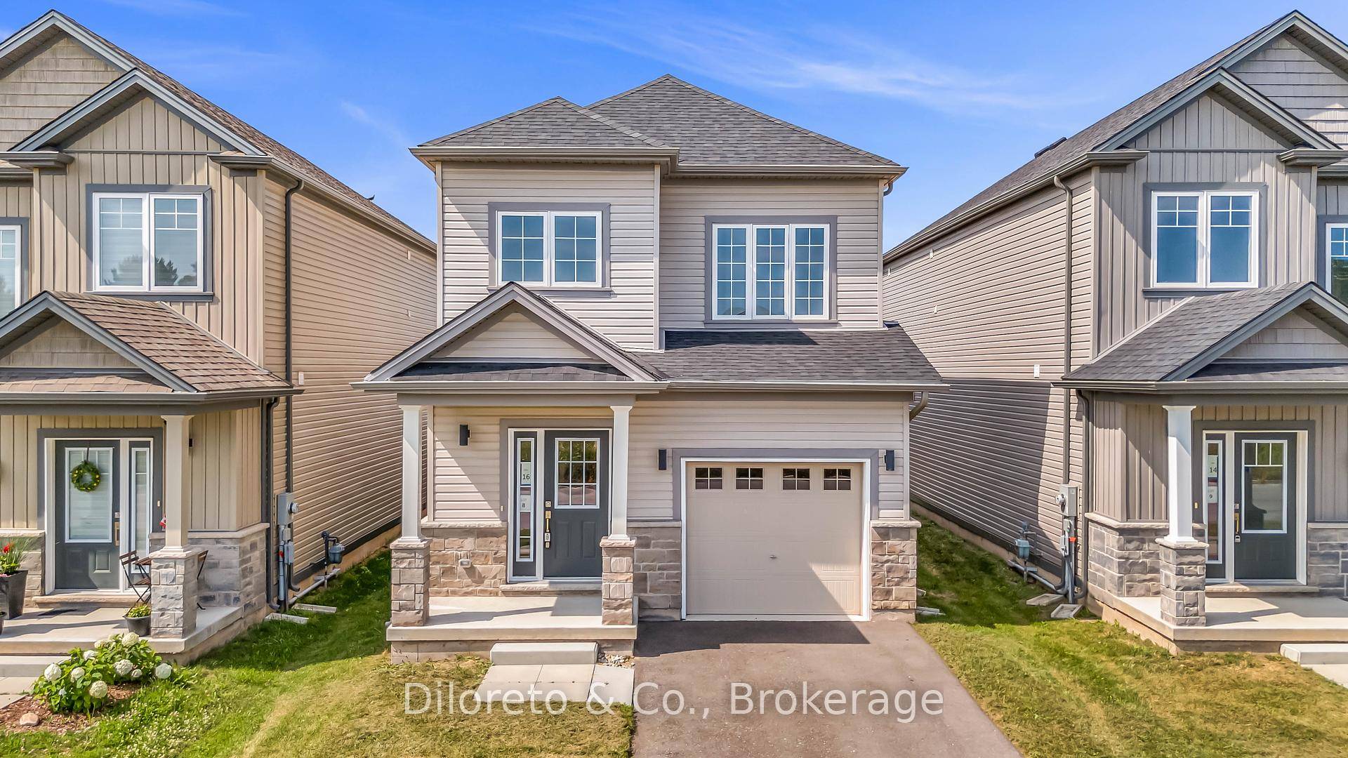 Step into 16 Bromley Drive, a perfect blend of contemporary elegance and peaceful lakeside living in the desirable Bromley Gardens community, crafted by esteemed builder Dunsire Homes.