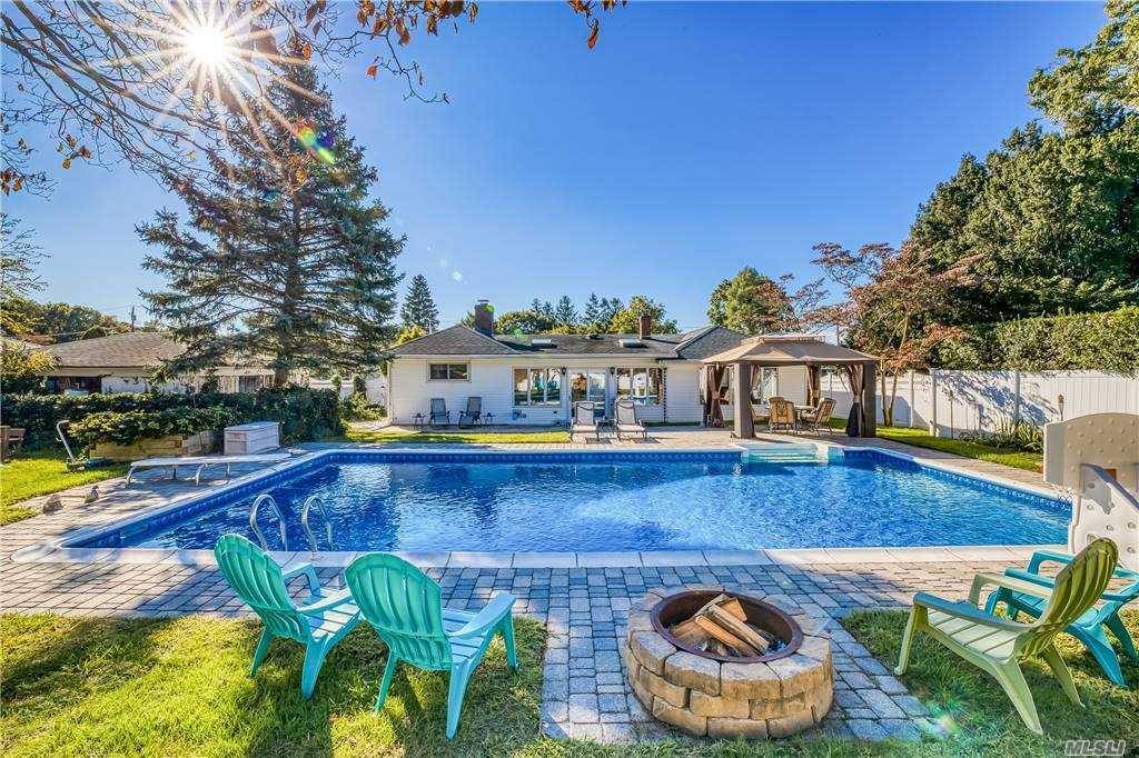 Beautiful updated Ranch with Detached oversized 2 Car Garage, 20x40 IG Saltwater Pool, 4 Seasons Room with Quadra Fire Pellet Stove and direct access to yard, Country EIK, Stunning Living ...
