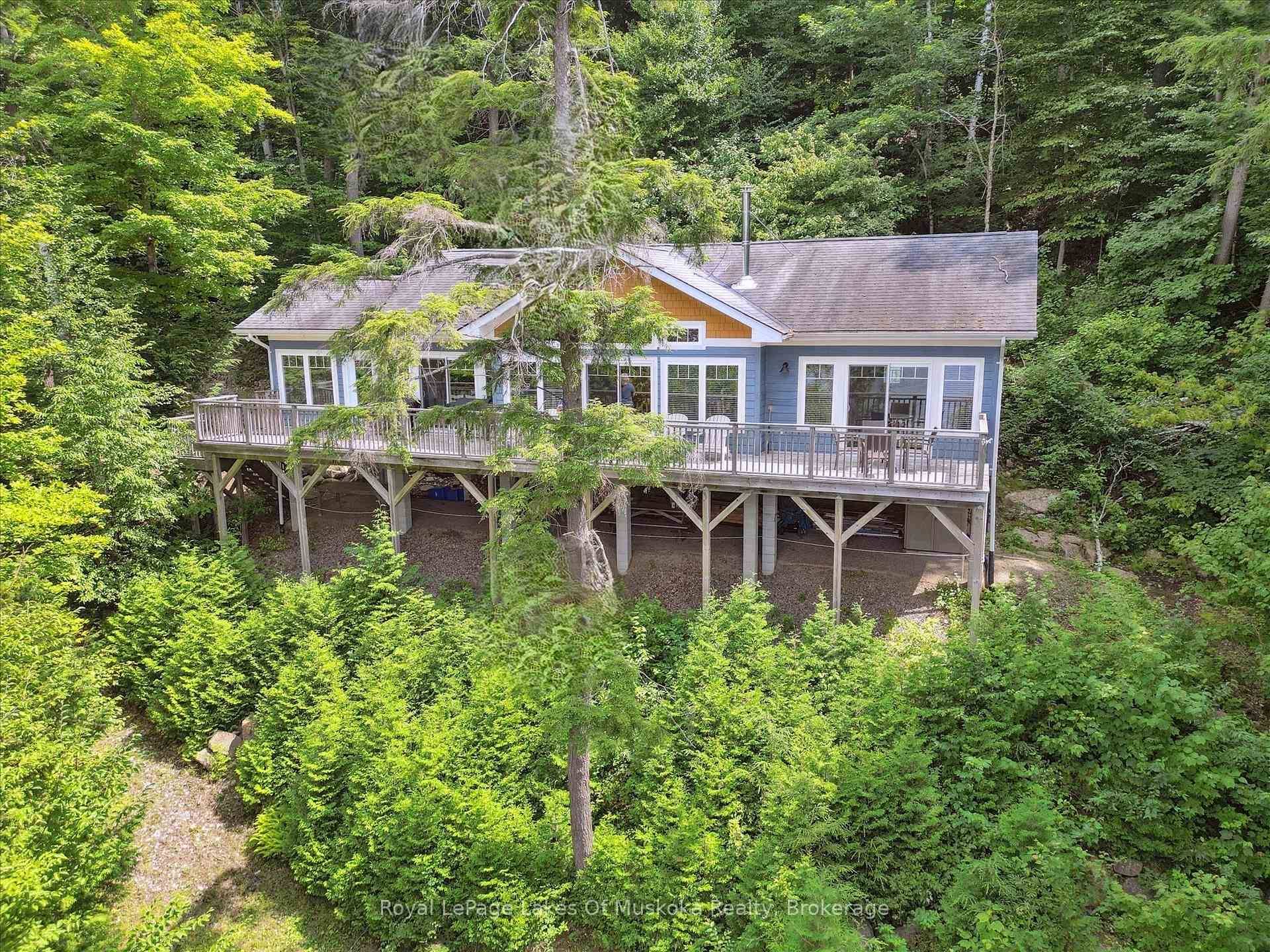 Set on 2 acres of land with over 300 feet of shoreline, this property is very, very private.